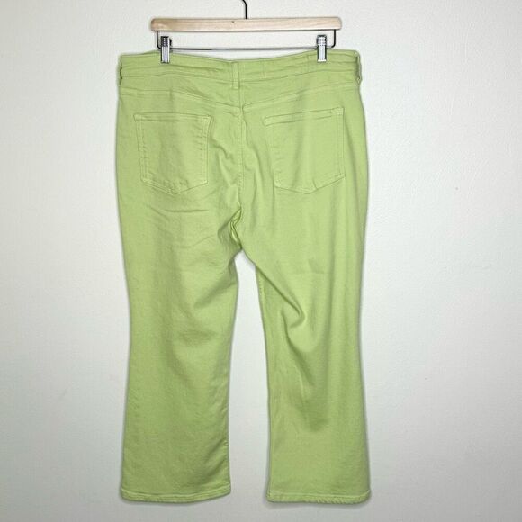Pilcro and the Letterpress / Anthropologie Chartreuse Cropped Denim Pants - Wome - Picture 2 of 11
